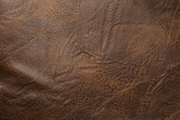 Brown leather texture background.Leather as a backdrop.