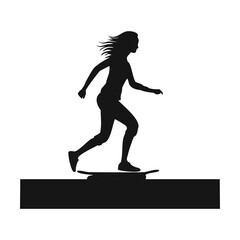 silhouette of a woman