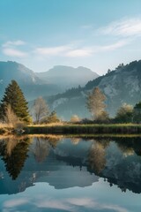 Fototapeta premium a serene photo of a landscape