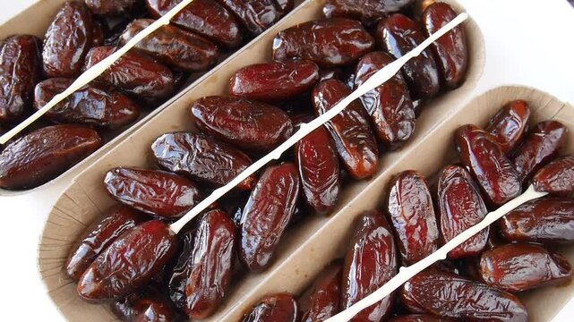 Dates in a packaging box.