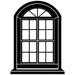Window Silhouette Vector