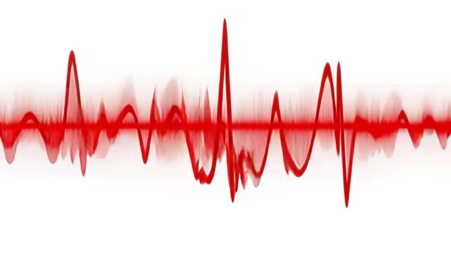 Heart Rhythm Signal Showcasing Electrocardiogram Pulse Line Generative AI