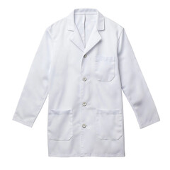 White Lab Coat | Isolated Medical Uniform on White Background
