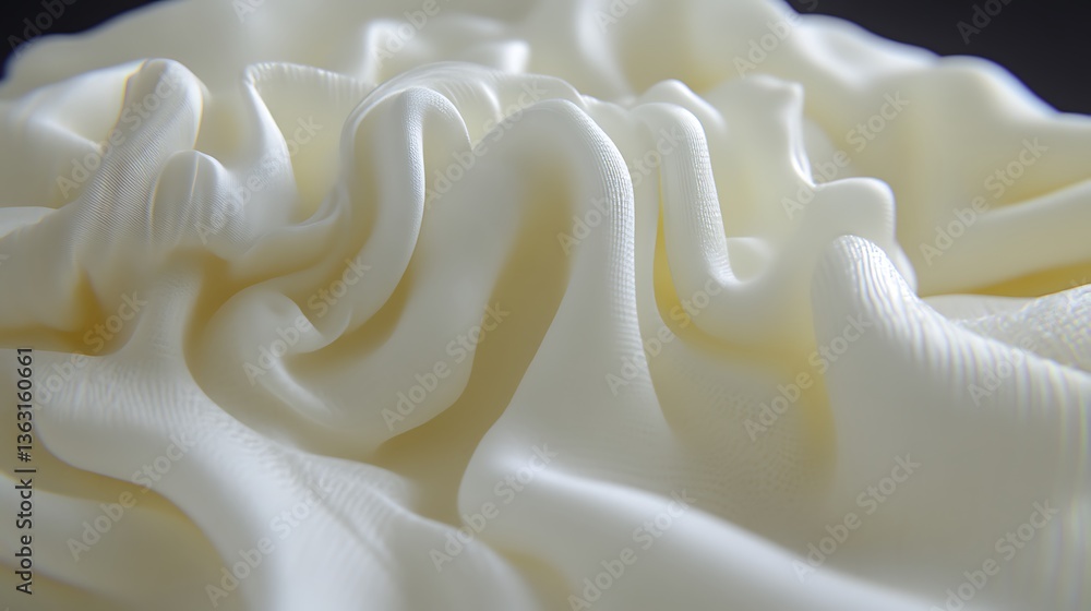 Poster elegant folds of creamy fabric create a soft and inviting texture