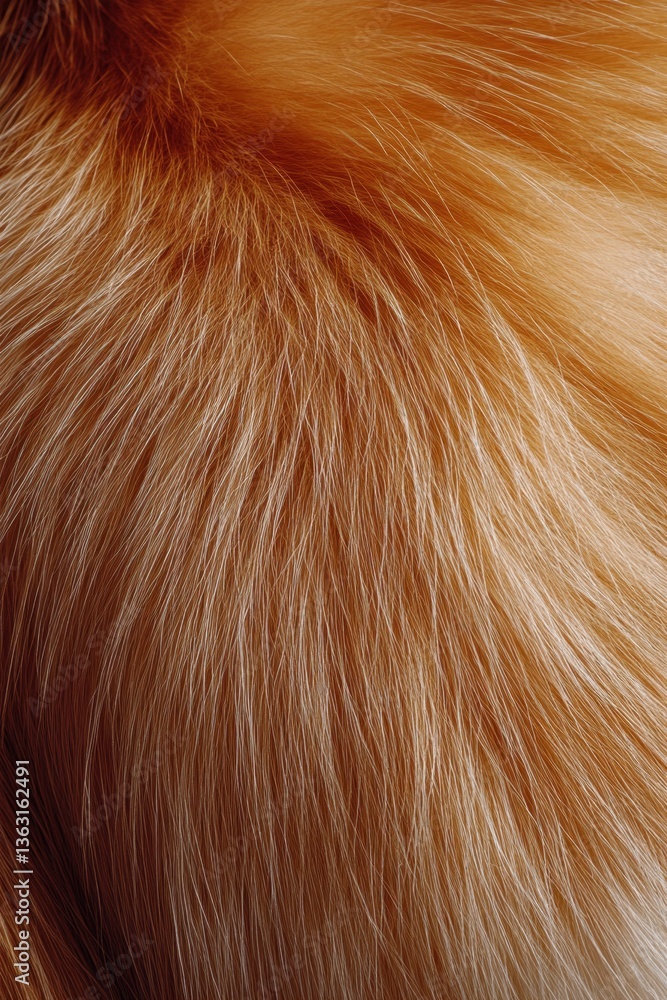 Poster captivating close up of soft golden fur texture with subtle highlights and shadows creating a warm a
