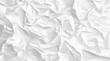 Obraz premium White wrinkled cloth forming an abstract pattern