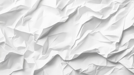 Obraz premium Crumpled white paper texture creating abstract background design