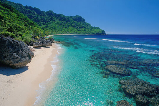 A breathtaking view of Mayreau Island, showcasing its beautiful beaches