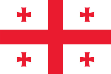 Georgia EU Flag Vector Clipart Illustration - High-Quality Digital Design of Georgia Flag with EU Elements, Perfect for Creative Projects