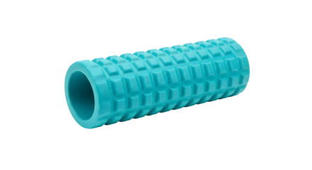 Bright Turquoise Foam Roller for Physical Therapy and Fitness Recovery to Improve Muscle Recovery and Flexibility After Intense Workouts and Training Sessions