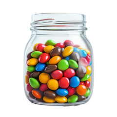 candy in a glass jar