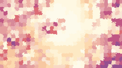 Abstract mosaic pattern background featuring a warm palette of yellow, pink, and purple hues. This design offers a textured and slightly pixelated aesthetic with a touch of contemporary flair.