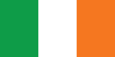 Ireland Flag Vector Clipart Illustration - High-Quality Design of the Irish National Flag in a Simple and Modern Style, Ideal for Creative Projects, Websites, and Print Materials