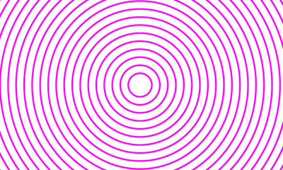 Vibrant magenta concentric circles on white background