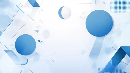 Obraz premium Vector background with blue and white color, simple geometric shapes in motion, minimalistic design for presentation or flyer template. Vector illustration 