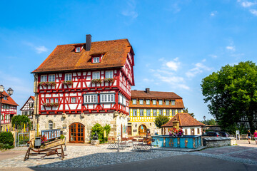 Obraz premium Marktplatz, Vellberg, Germany 