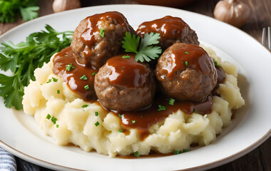 Juicy meatballs