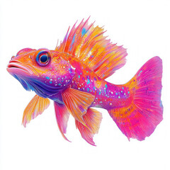 Fototapeta premium Exotic Fish Isolated