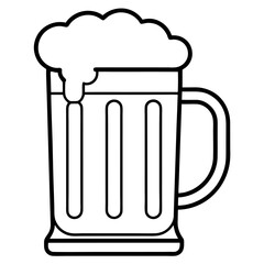 Beer Mug Drawing Line Art