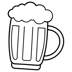 Beer Mug Drawing Line Art