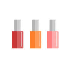 nail polishes isolated vector