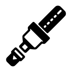 Car Seatbelt Icon - Vector Illustration
