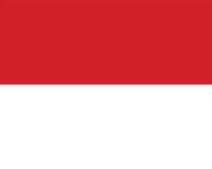 Monaco Flag Vector Clipart Illustration - High-Quality Digital Design of the Official Flag of Monaco, Perfect for Creative Projects, Web Design, and Graphic Arts