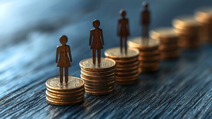 Gender Pay Gap:  A visual representation of the disparity in earnings between men and women.