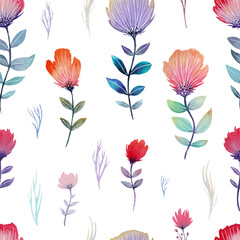 seamless background with flowers