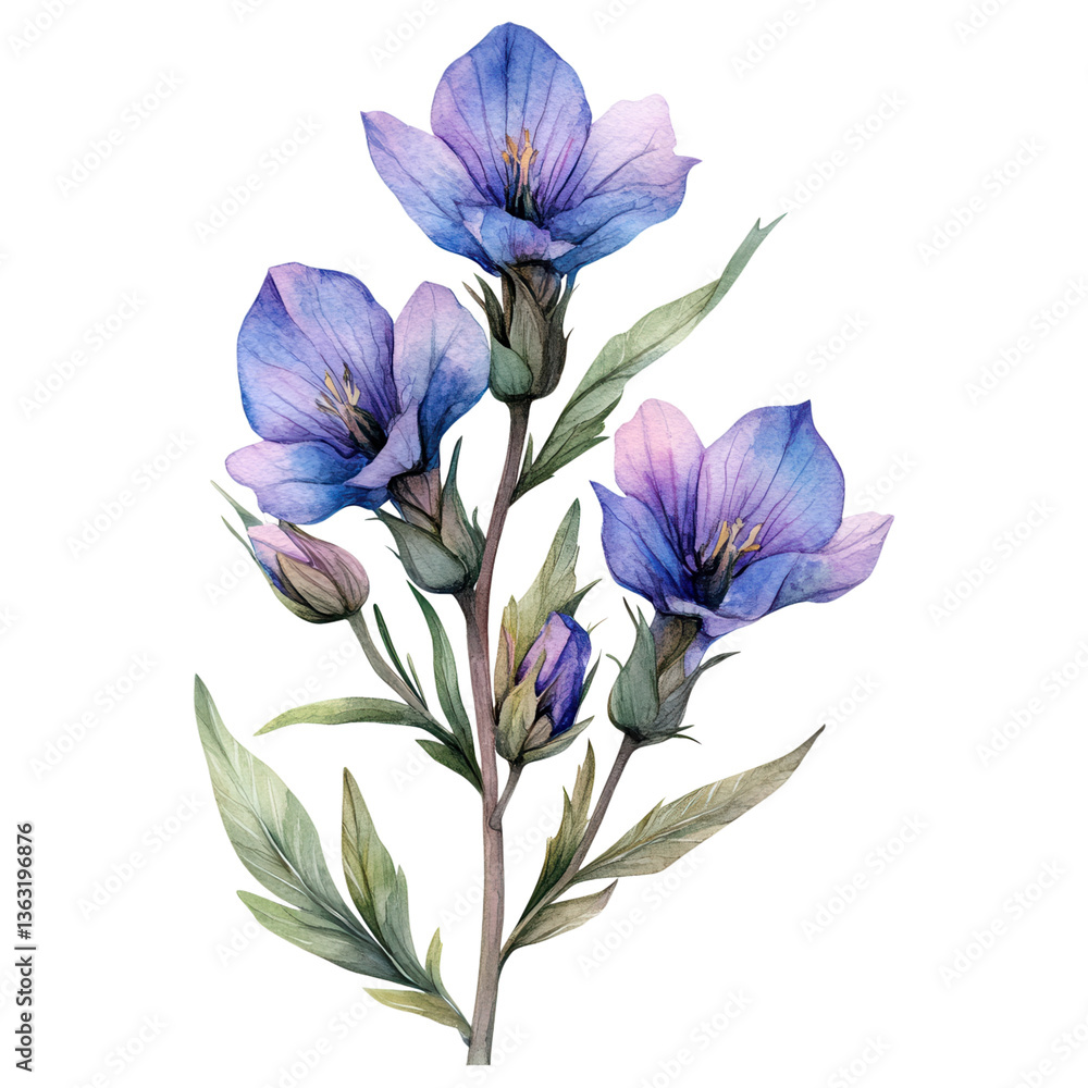 Poster beautiful flowers isolated on transparency background create serene and calming atmosphere perfect f