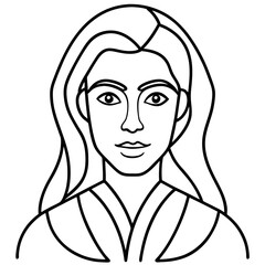 Modern Line Art Poster Drawing