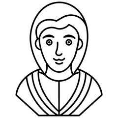 Modern Line Art Poster Drawing