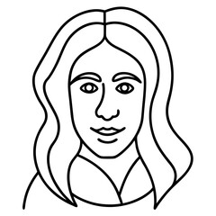 Modern Line Art Poster Drawing