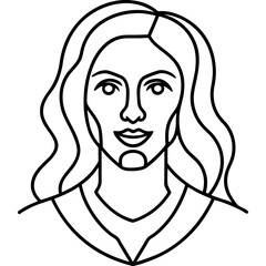 Modern Line Art Poster Drawing