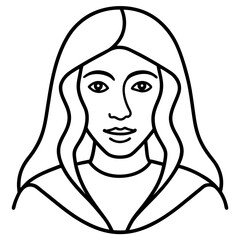 Modern Line Art Poster Drawing