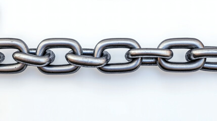 Strong Metal Chain with Interlocking Links