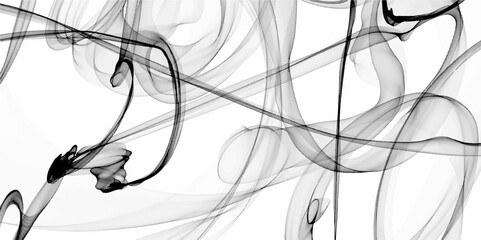 White smoke abstract on white background, fire design. Scratched texture soft lines brushed steel, desktop wallpaper. Collection of airborne particulates and gases emitted. Smoke steam set