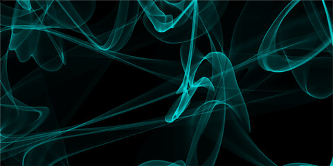 Sea green & Soft jade on Dark vector template colorful illustration with bent lines. Scratched texture soft lines brushed steel. Long exposure photo of vibrant fairy lights in abstract.