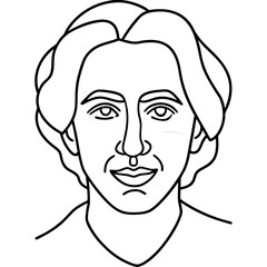 Portraits Drawing Line Art