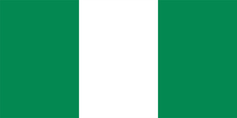 High-Quality Nigeria Flag Vector Clipart Illustration – National Symbol of Nigeria in Crisp and Clean Digital Design for Graphic Projects, Celebrations, and Educational Purposes