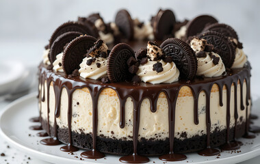 A delicious Oreo cheesecake