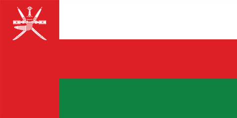 Oman Flag Vector Clipart Illustration, High-Quality Digital Artwork of Oman National Flag, Perfect for Graphic Design, Websites, and Print Materials