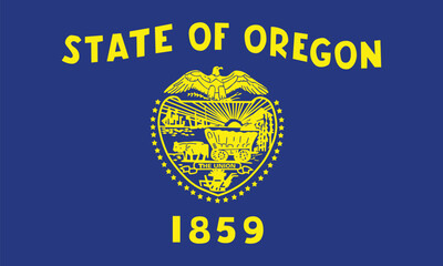 Oregon State Flag Vector Clipart Illustration - High-Quality Digital Artwork of the Oregon State Flag with Detailed Design, Perfect for Graphic Design, Printing, and Web Use