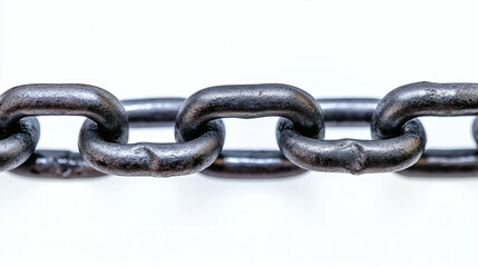 Obraz premium Close-Up of Worn Metal Chain