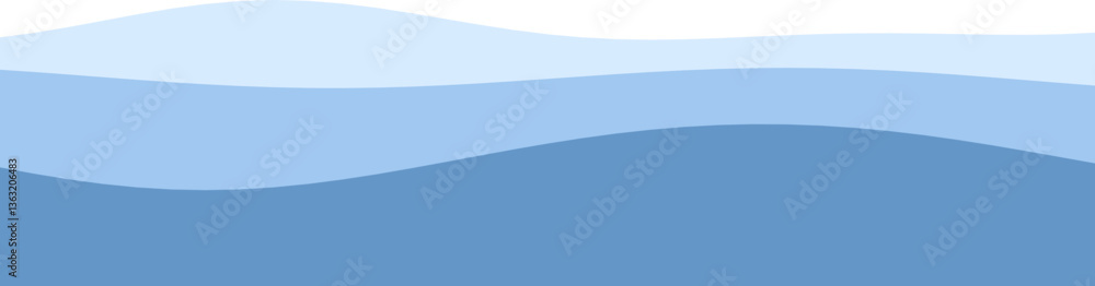 Poster abstract blue ocean waves pattern with variating shades.