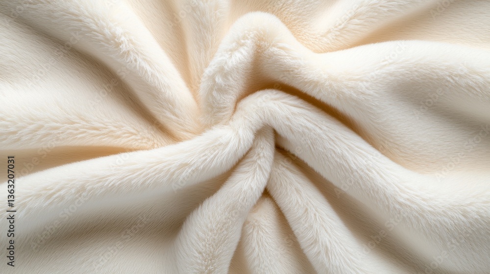 Aufkleber a white fabric with a pattern of a wave