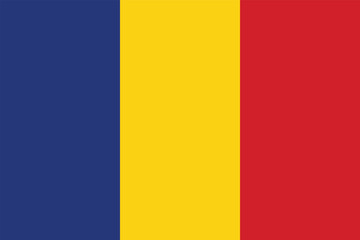 Romania Flag Vector Clipart Illustration - High-Quality Digital Artwork of the Romanian National Flag in Vibrant Colors, Ideal for Web Design, Print, and Graphic Projects