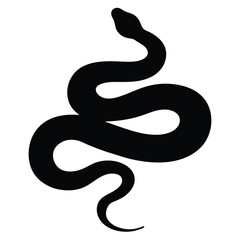 black snake vector illustration