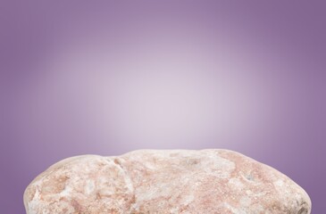 Stone empty Podium on Dark Wall Studio Backgrounds