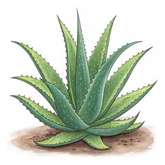 Fototapeta premium aloe vera plant